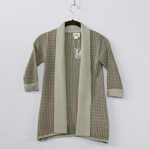 Simply Noelle Curtsy Couture NWOT knit open cardigan L - Picture 5 of 10